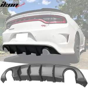 Rear Diffuser for Dodge Charger SRT 2015-2024 V3 with Reflective Tape PP