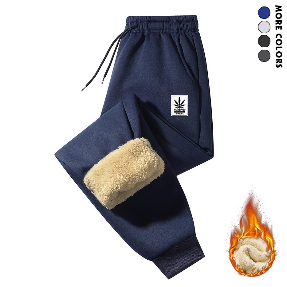 3 Pack Men's Thick Warm Winter Pants - Fleece Lined Cold Weather Sweatpants Ideal for Extreme Cold, Gym, Outdoors & Home - Christmas Gift Idea for Him, Athletic Pants for Men, Mens Workout Pants