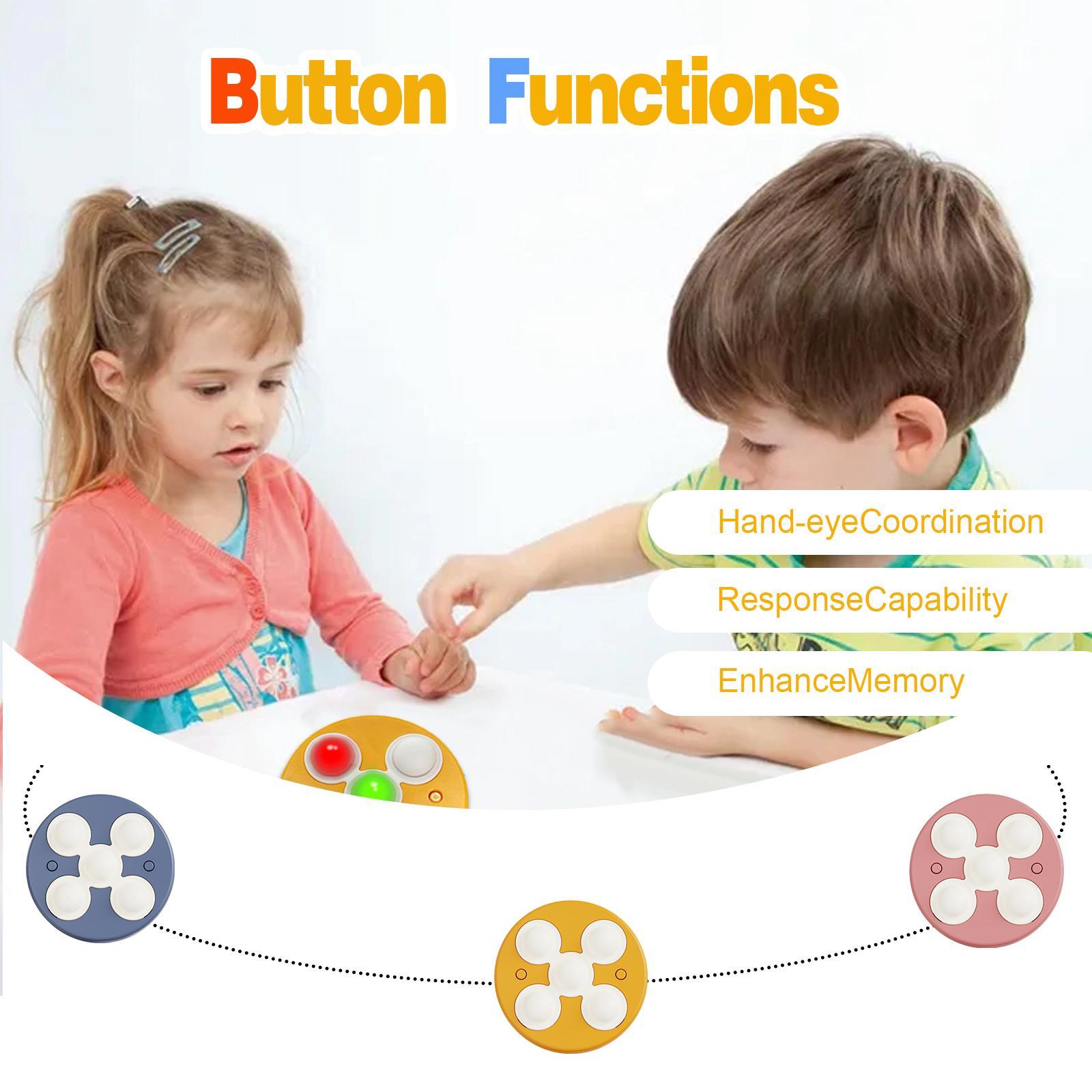 【FaddishDeal】Stress Relief Toys Quick Push Game - One-handed handheld bubble game, fun and portable. Suitable for kids and adults. Holiday and party favors.