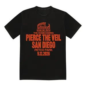 Pierce The Veil San Diego Homecoming 2026 Shirt – Petco Park Concert Graphic Tee for Post-Hardcore Rock Fans, shirts men, shirts women.
