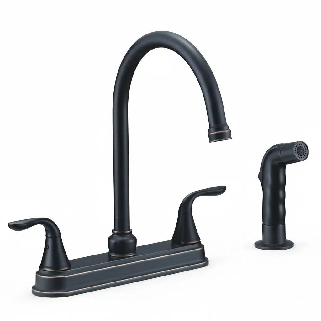 Designers Impressions 651669 Oil Rubbed Bronze Kitchen Faucet w/ Sprayer