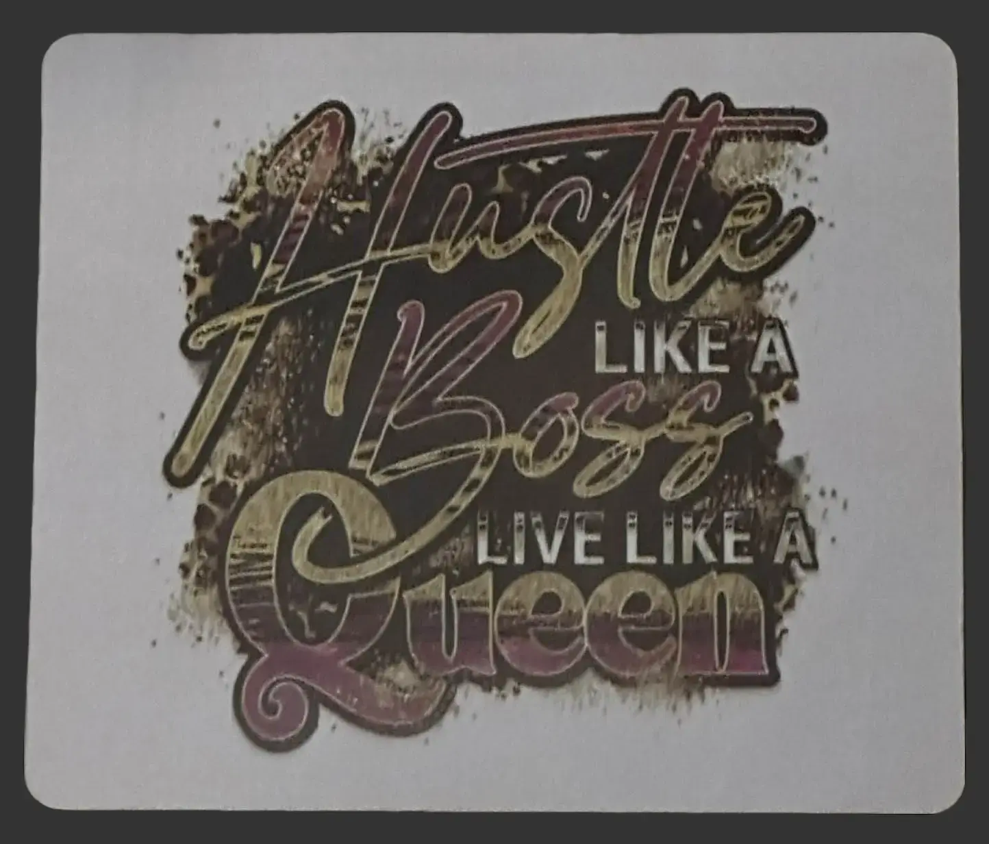 Hustle Like A Boss Mousepad - Motivational Design for Enhanced Gaming Experience