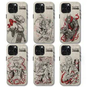 Chainsaw Man Anime Phone Case, Manga Aesthetic for iPhone X, 11, 12, 13, 14, 15, 16, 17 & all sizes Samsung