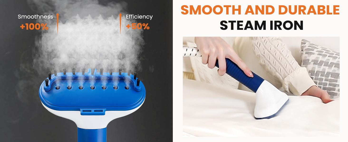 Standing Garment Steamer, 1500W Powerful Steamer for Clothes, 1.7L Water Tank for 55 Min Continuous Steaming, Professional Wrinkle Remover Heats