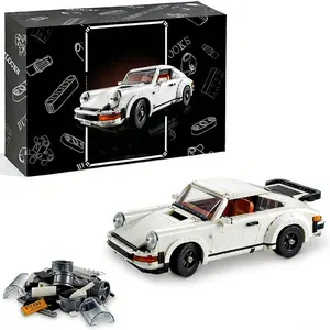 1458 Pieces Building Set, Collectible Turbo Targa, 2in1 Race Car Model Kit for Adults and Teens to Build, 14 inches in length, Gift Idea