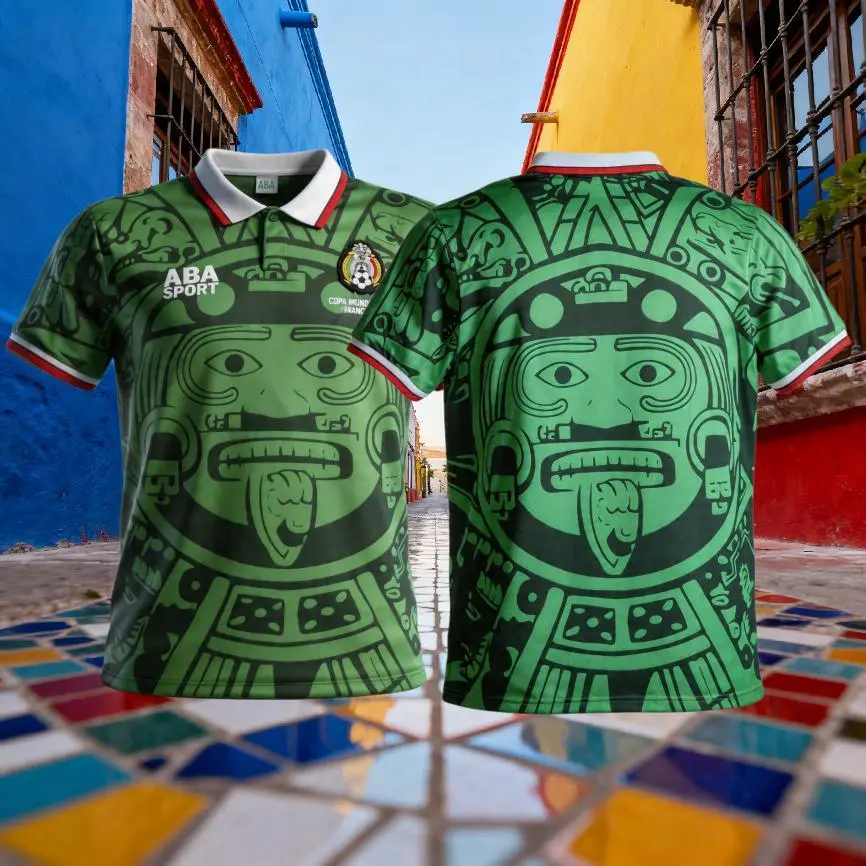 Mexico 1998 Retro Home Green Away Black Short-Sleeved Long-Sleeved Football Shirt
