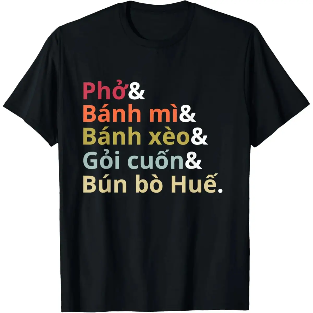 Men's Basic Short-Sleeve Menswear T-Shirt - Vietnamese Foodie Vietnam Pride Top, Unisex Fit, Skin-Friendly, Minimalist, All Seasons, 2XL, Round Neck, Print, Casual, Cargo Theme