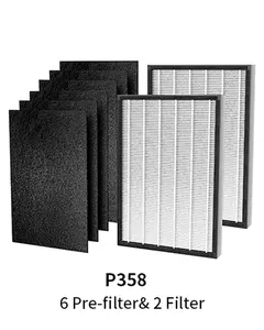 Heapets P358 Pet Air Purifier Replacement Filter - Original Pre-Filter for Dogs Cats Hair Adsorption - 12 Month Warranty & Lifetime Support