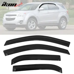 Window Visors Guard for Chevy Equinox 2010-2017 Slim Style Smoke Acrylic