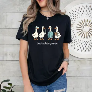 Just A Lab Tech Goose Shirt & Sweatshirt, Cute Lab Technician Gift, Comfort Lab Tech Tee