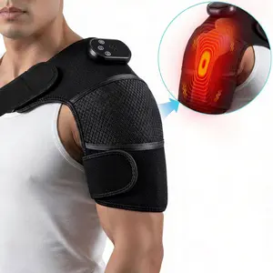 Portable Comfort Electric Shoulder Massager with Heating Vibration, 5000mAh Battery Capacity, Nylon Cord, Ideal for Daily Relaxation