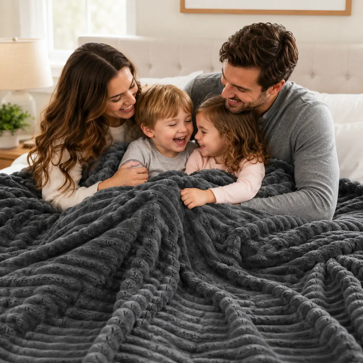 BePatio Cooling Fleece Throw Blanket for Hot Sleepers - Lightweight, Breathable, Oversize Sizes Reversible, Full-Body Wrap from Shoulders to Toes, Raised Stripes for Tactile Interest, Cozy Setup, Couch Naps, Cozy Warmth for Cool Evenings, Room Decor, Hous