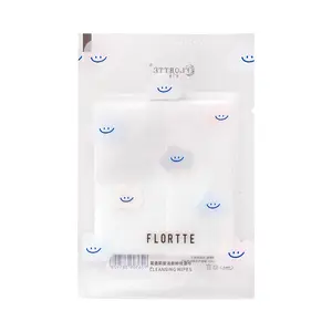 FLORTTE Individually Wrapped Makeup Remover Wipe*One Wipe, Perfect for On-the-Go Touch-Ups & Removal,Travel Essential