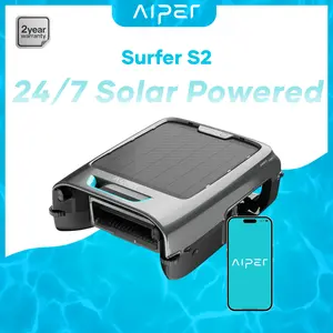 AIPER Surfer S2 Robotic Solar Pool Skimmer with APP Support, 24/7 Cleaning, Dual Charging Modes, Smart Obstacle Avoidance, Ideal for Most Swimming Pool Types #dealsforyoudays