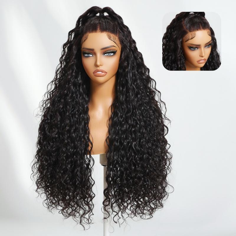 【Bye Bye Slip】 UNice Water Wave Wig with Free Baby Hair Pre-Cut 7x5 HD Lace Closure Human Hair Wigs with Drawstring Ready To Wear Invisible Knots Wig for Beginners Friendly All Day Secure  #greenish #TikTokShopSpringGlowUp