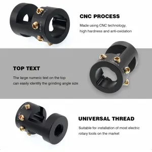 Tungsten Sharpener Head Tool Tungsten Grinder for  Welding with 4 Cut-Off Slot Multi-Angle & Offsets  Welding Tool
