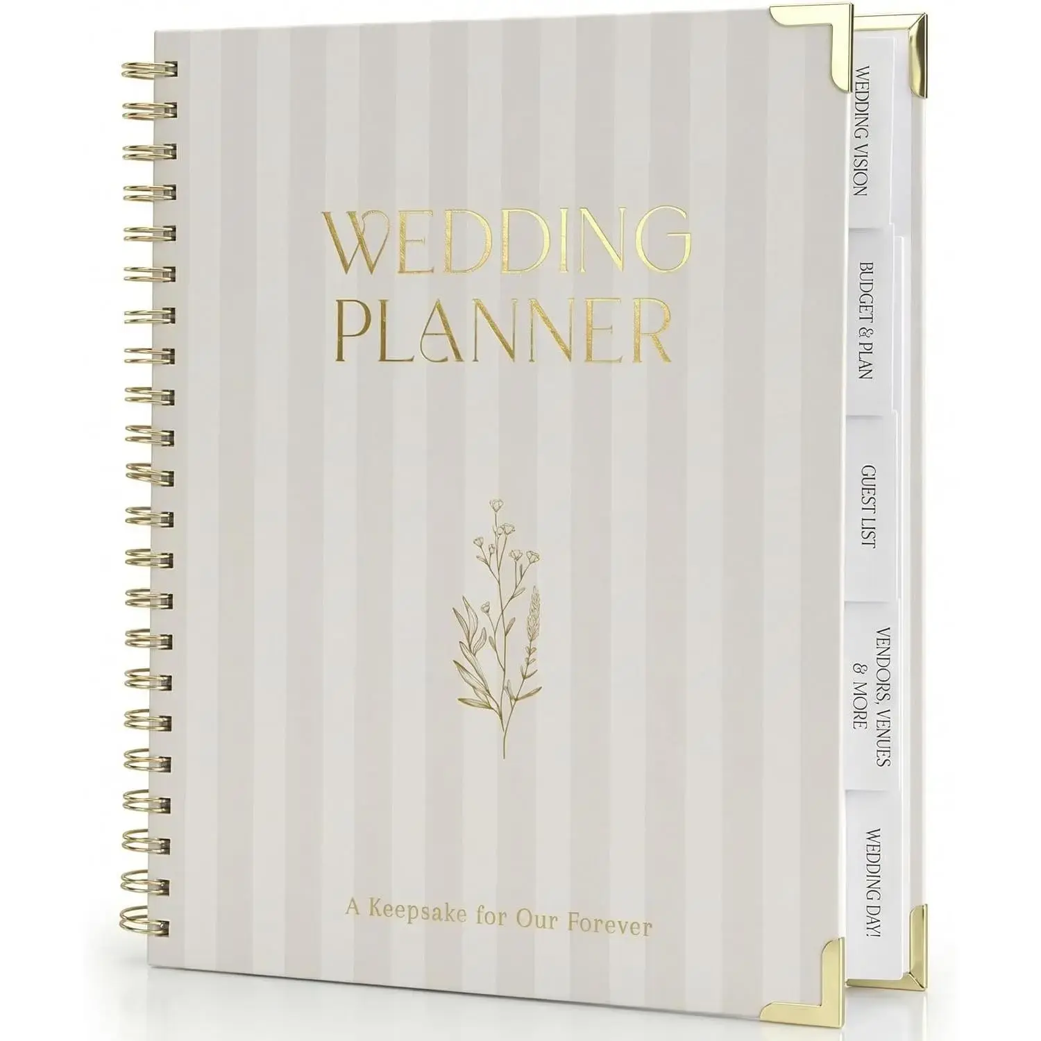 Wedding Planner Book & Organizer for Detailed Big Day Planning - Unique Party Gift for Newly Engaged Couples (Home & Festive Supplies)