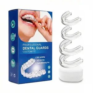 【Night  Mouth Guard】for Teeth Grinding, Cushioned Bite Protection for Sleep, Soft Comfortable Dental Guard (4 Pack, 2 Pairs – Large & Small)