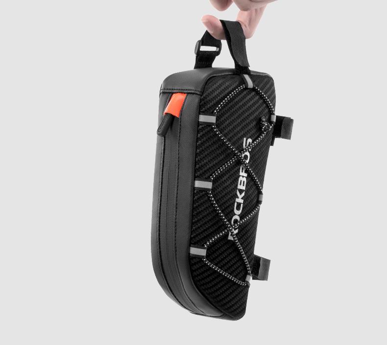 ROCKBROS Top Tube Bike Bag Bicycle Front Frame Bag Bike Accessories Pouch Compatible with iPhone 14/13/12 Pro Galaxy S22/S21