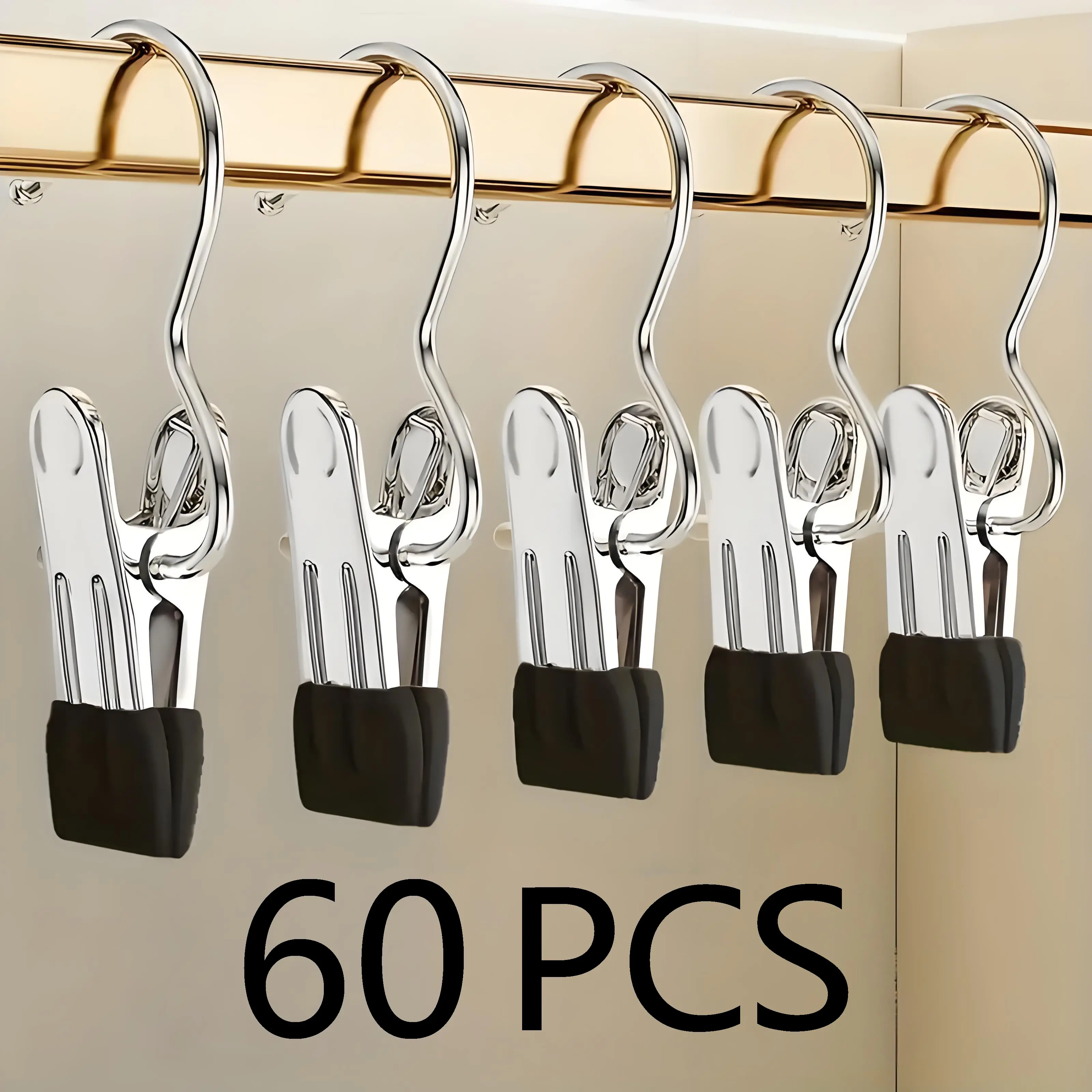 Clothes Pins 20/30/60-Pack Laundry Hook Hangers,multi use organizer,Clothes Hanger Clips for Closet Organizer Socks Towels Clips Heavy Duty Clothespins Bulk Clothes for Wardrobe Travel Pants Socks Handbag, durable home goods,,dorm essentials,home decor