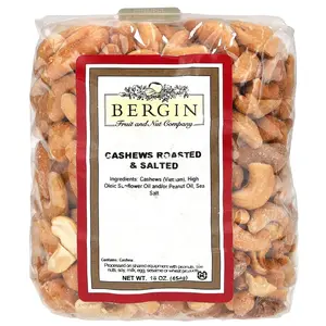 Bergin Fruit and Nut Company Cashews, Roasted & Salted, 16 oz (454 g)