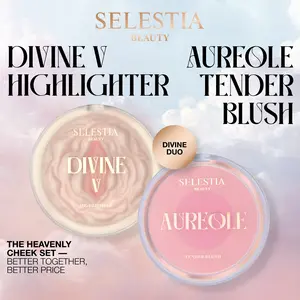 Exclusive TikTok Bundle SELESTIA BEAUTY Divine V Highlighter & Aureole Blush Duo