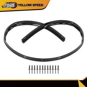 Fit For 08-22 Dodge Challenger Front Fascia Bumper Hood Weatherstrip Seal &Rivet