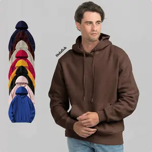 Holafish Men‘S Hoodies Thin Fabric Long Sleeve Tops Loose Pullover Shirts with Pocket Casual Korean Minimalist Style Winter Medium Length Cozy Fabric coffee throw hoodie