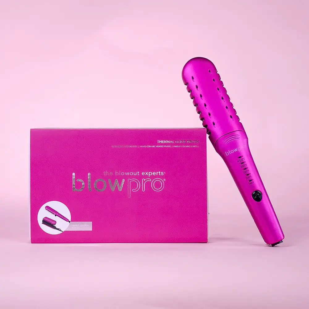 Blowpro Thermal Glide Brush with Thermatru Technology & Rapid Heat for Smooth Frizz-Free Hair Styling Tool