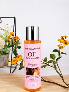 EASYGLOWING Glutathione & Vitamin C Body Oil – Hydrating Daily Skin Care
