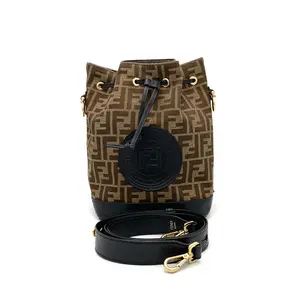 Pre-owned FENDI Canvas Bucket Bag Mon Tresor Zucca Small #2975