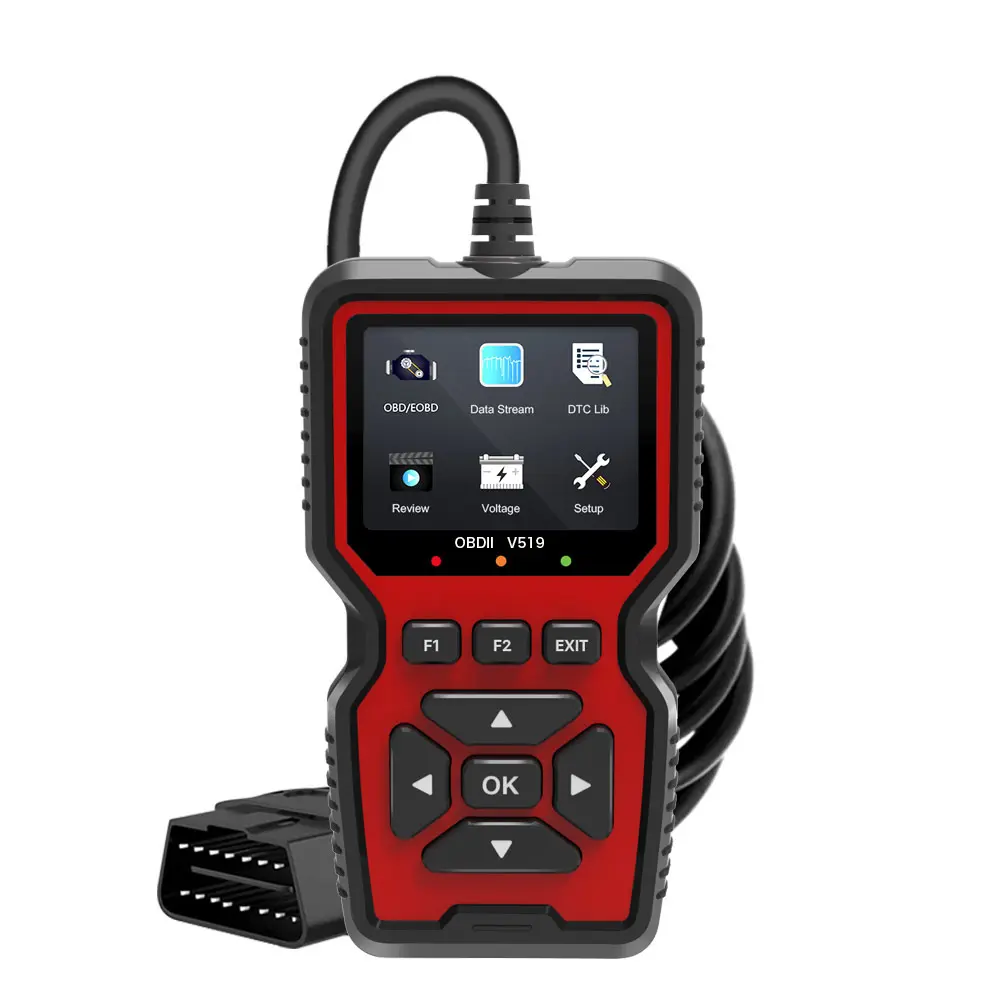 Car OBD2 Scanner Diagnostic Tool Code Reader, Car Voltage Tester Engine Fault Code Scanner, Charging Tester Diagnostic Tool V519