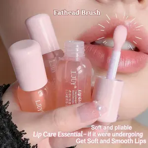 3Counts/Set LJUY Conditioning Lip Oil Balm - Shea Butter, Mint & Coconut Oil – Glow Reviver Plumping Lip Oil Soft, Nourished Lips Moisturizing Glaze Hydrating Trio Gloss