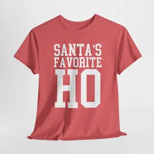 Santa’s Favorite Ho 👅 Funny Christmas T-Shirt | Holiday Party Tee