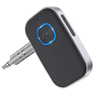 【SpringGlowUp】Car Bluetooth Receiver, Noise Cancelling 3.5mm AUX Bluetooth Car Adapter, Wireless Audio Receiver for Home Stereo/Wired Headsets, Hands-Free Calling