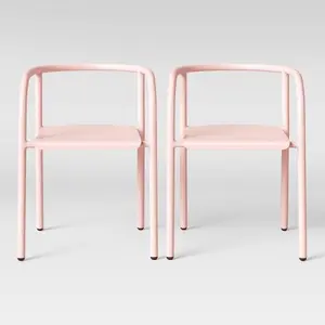 Set of 2 Metal Activity Chairs Pink - Pillowfort