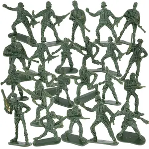 Little Green Army Men Toy Soldiers, Bulk Pack of 144 Military Toys Figurines, Plastic Army Guys Playset, Action Figures in Assorted Poses, Fun Gift and Party Favors for Boys and Girls