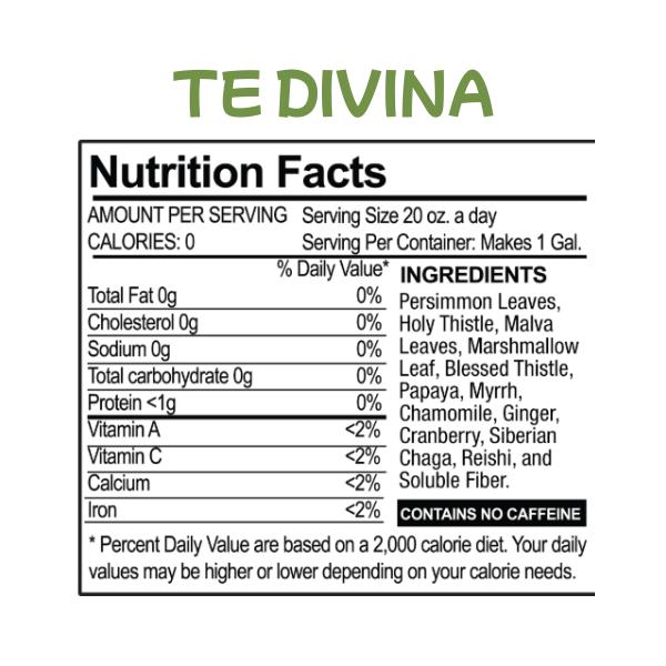 Vida Divina Tea Divina Natural Herbal Tea Pack of 2 - Organic Dietary Supplement with 12 Herbal Ingredients for Detoxification and Energy Support Beverage Vida Divina Tea Divina Natural Herbal Tea Pack of 2 - Organic Dietary Supplement with 12 Herbal Ingredients for Detoxification and Energy Support Beverage