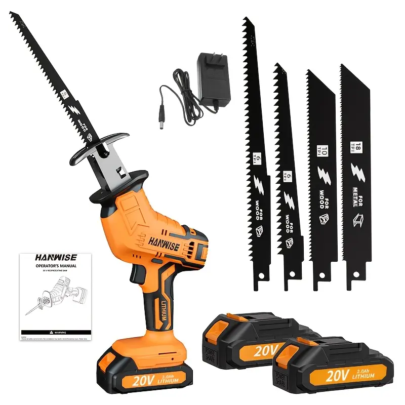 Upgraded Electric Reciprocating Saw,Cordless Hand Saw, Suitable For Wood/PVC Cutting As The Best Gift