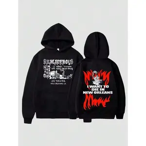 Uicideboy Hoodie Suicide Boys I Want To Die Printed Men's Hoodie Brand Hoody Y2K Clothes New Casual Unisex Long Sleeve Pullovers Graphic Hoodies With Style, Unisex Styles, Perfect For Gifting, Ideal For Christmas And Winter, Printed & Shipped In USA