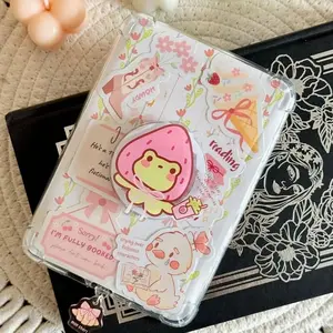 Magnetic Strawberry Matcha Kindle Grip, Cute Frog Kindle Holder, Kindle Accessories, Bookish Gifts for Bookworms, Booktok, Bookish Merch
