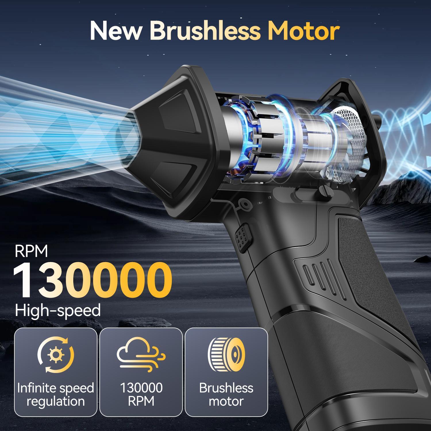 Compresssed Air duster Cordless Leaf Blower Violent Turbo Fan,USB Rechargeable Handheld Cooling Turbo,Portable Waist Fan