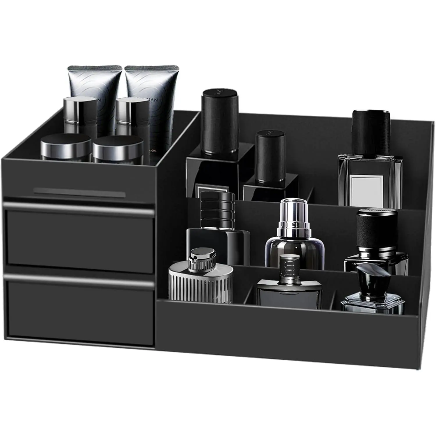Mens Organizer,Cologne Organizer for Men,Perfume Organizer,Cologne Stand,Perfume Stand,Organizador de Perfumes,Bathroom Countertop Storage,Shelf for Bathroom Counter,Men Bedroom for Gifts