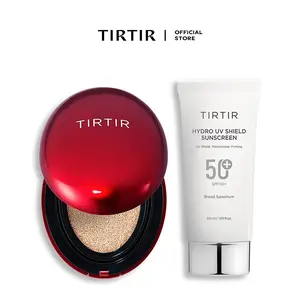 [TIRTIR Official] SPF & Coverage Essentials Duo l Mask Fit Red Cushion & Hyro UV Shield Sunscreen