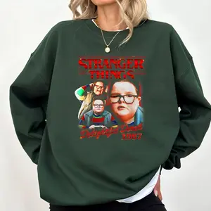 Stranger Things Delightful Derek 1987 Collage Montage Style Sweatshirt