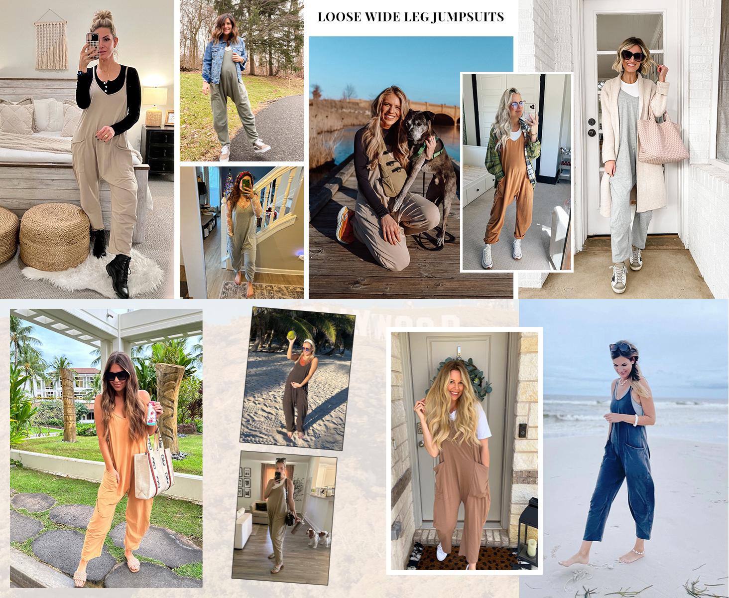 Kingapril Women's Causal Jumpsuits V Neck Sleeveless Harem Overalls Stretchy Adjustable Strap Romper with Pockets in Various Colors