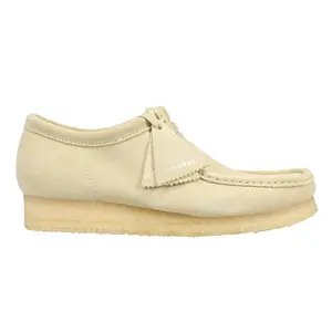 Clarks Mens Wallabee Moccasins Casual Shoes - Beige