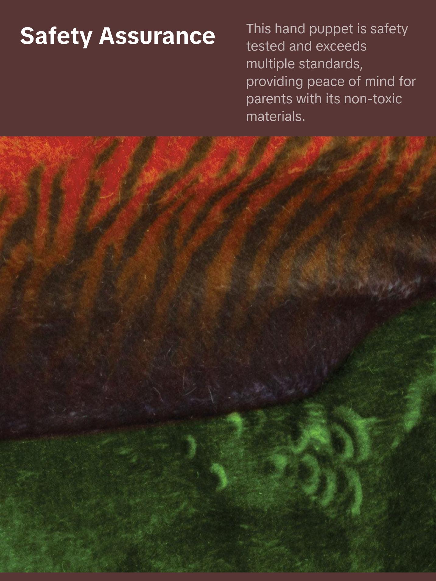 Real Planet™ Green Dilophosaurus Hand Puppet Green Realistic Plush Stuffed Animal