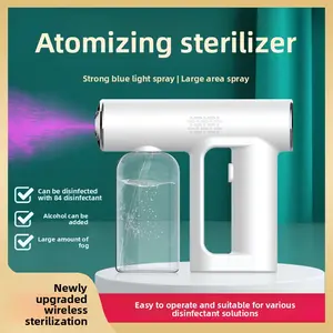 UV Light Sanitizing Spray Gun Rechargeable Handheld Nano Mist Sprayer for Home Office NIPAH VIRUS Protection Alcohol Disinfectant