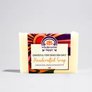 Organic Grateful For Dead Sea Salt Handmade Soap 6.6oz